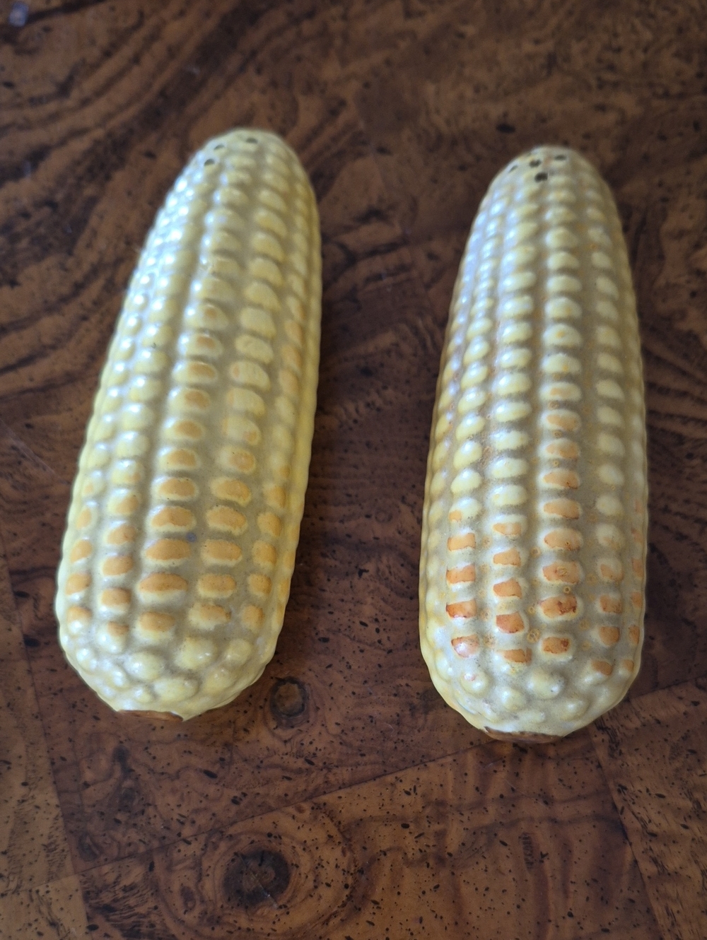 Yellow Ceramic Corn Salt and Pepper Shaker Set by
